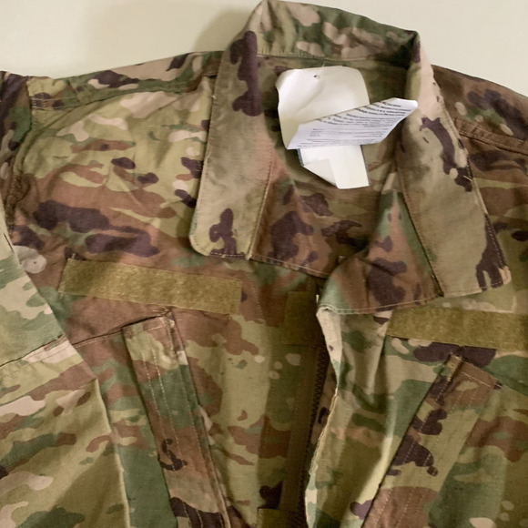 Army Combat Uniform Coat Men's Size M Reg Full Zip Blouse Shirt Coat Brand New - Picture 10 of 16